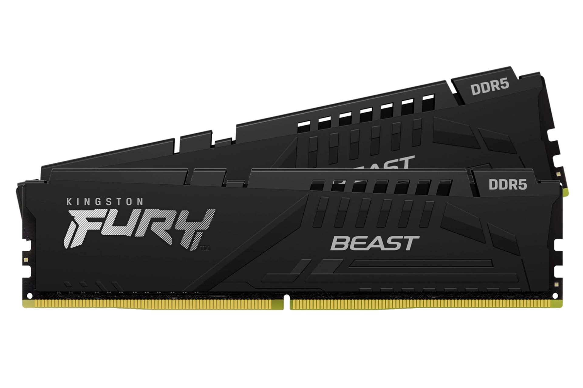 رم کینگستون Kingston Fury Beast 32GB (2x16) DDR5-5600 CL40 ظرفیت 32 گیگابایت (2x16)