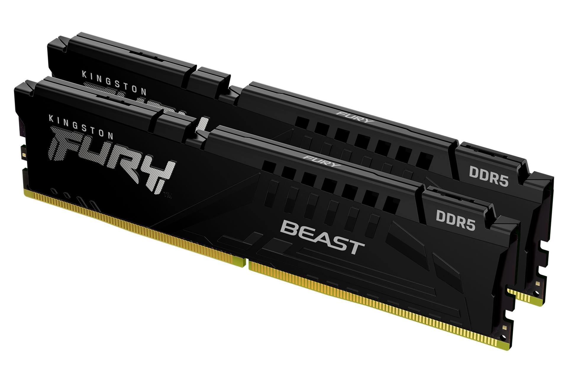 نمای راست رم کینگستون Kingston Fury Beast 32GB (2x16) DDR5-5600 CL40 ظرفیت 32 گیگابایت (2x16)