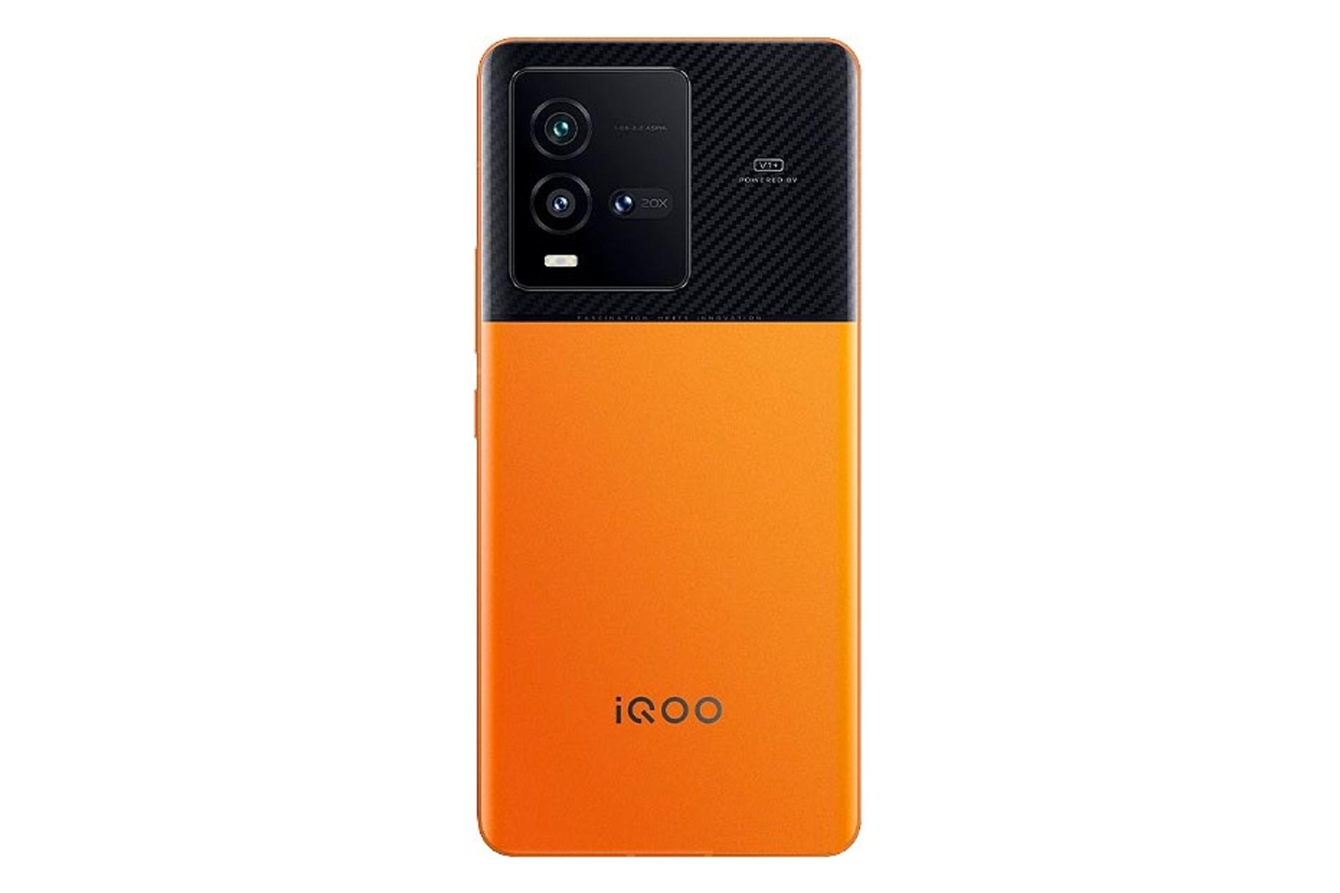 پنل پشت گوشی موبایل 10 iQOO ویوو / vivo iQOO 10 نارنجی