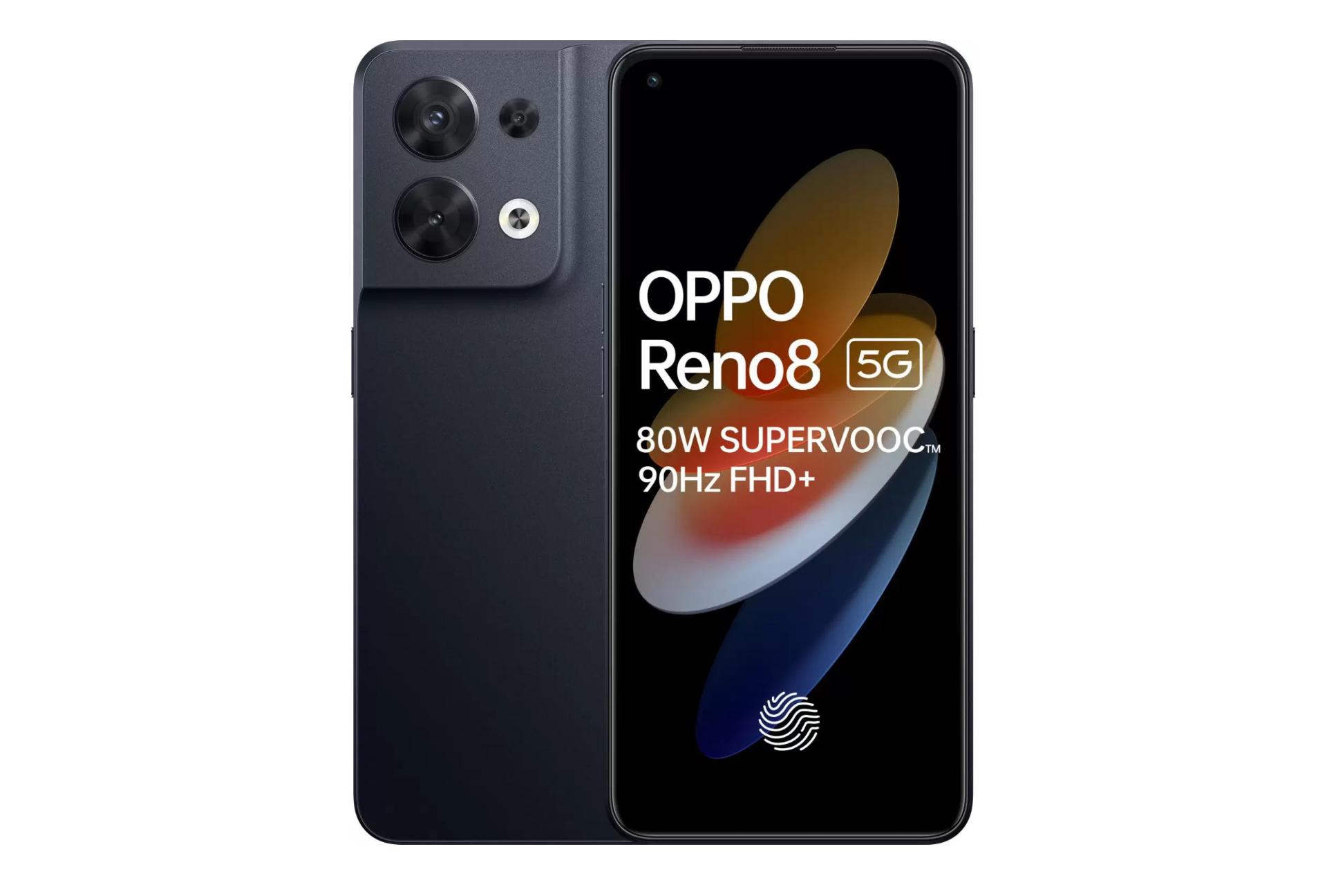 گوشی موبایل Reno8 اوپو نسخه گلوبال / Oppo Reno8 Global مشکی