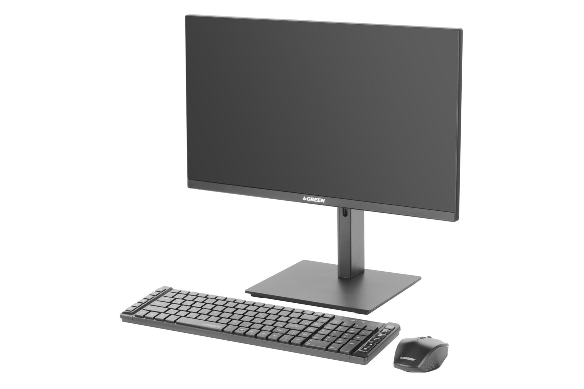 کامپیوتر آل این وان All in One Green GX22S-i318S همراه ماوس و کیبورد بی سیم گرین