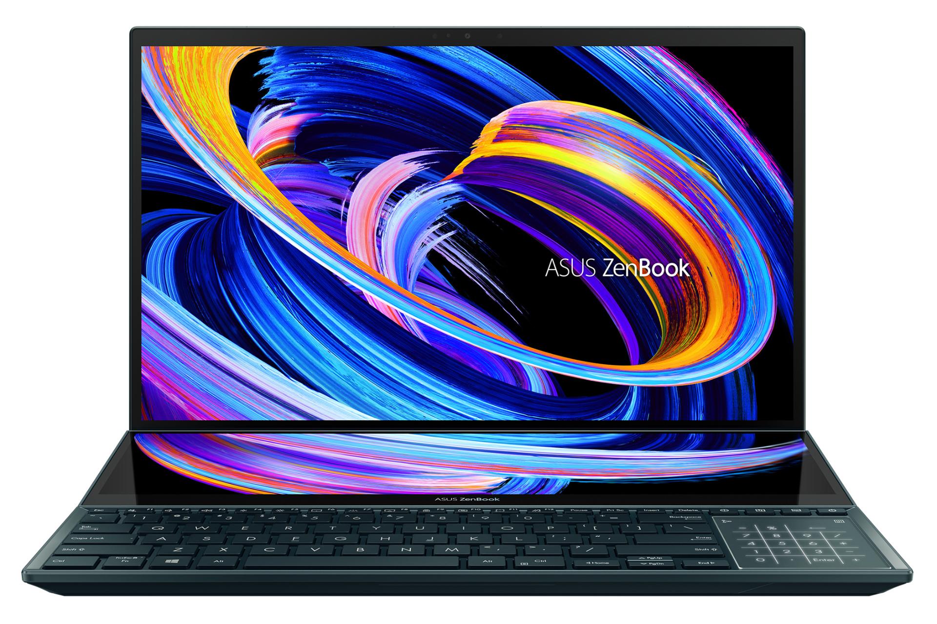 نمای روبرو لپ تاپ ZenBook Pro Duo UX582LR ایسوس