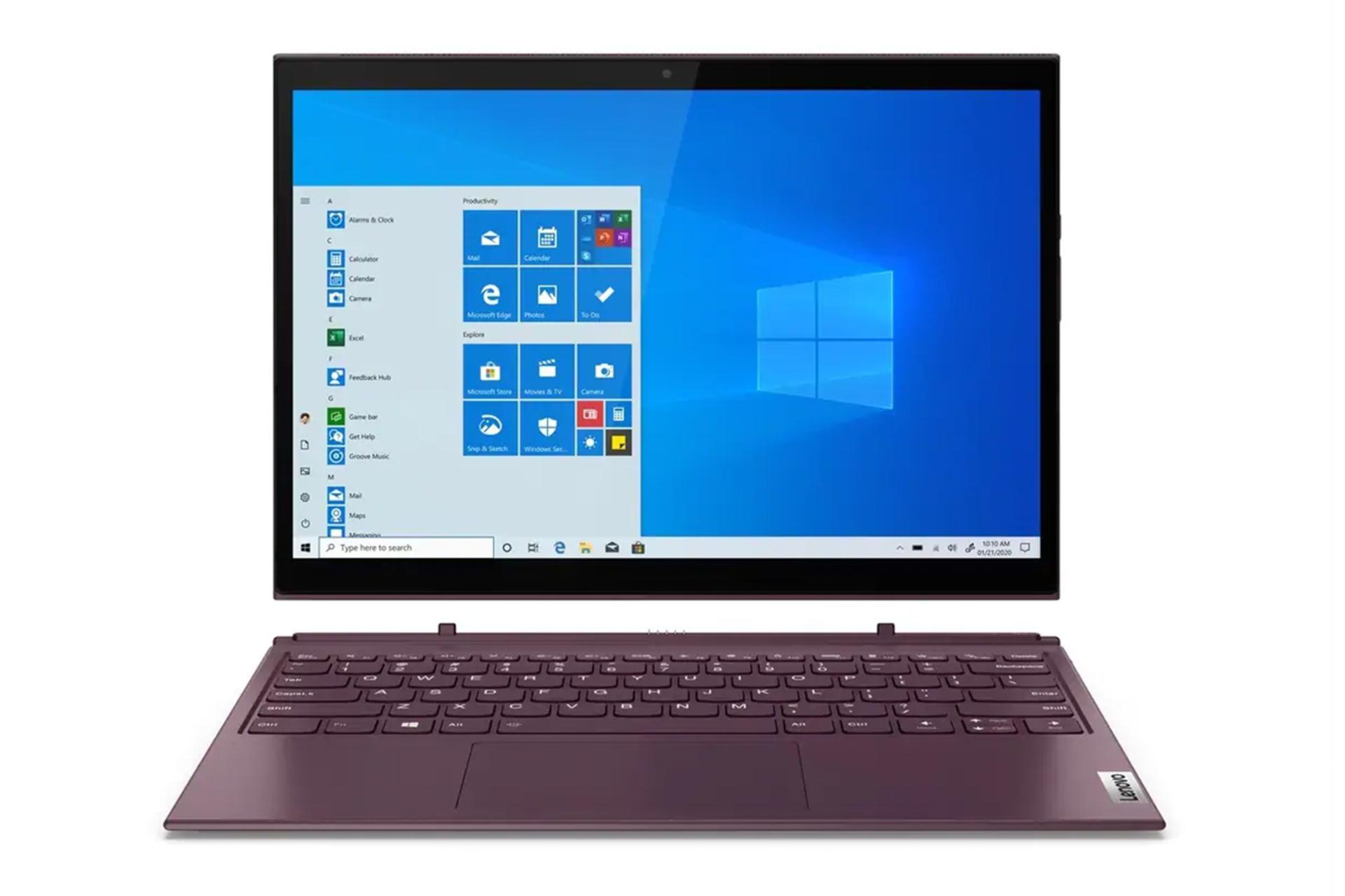 نمای جلو لپ تاپ لنوو یوگا دوئت 7i