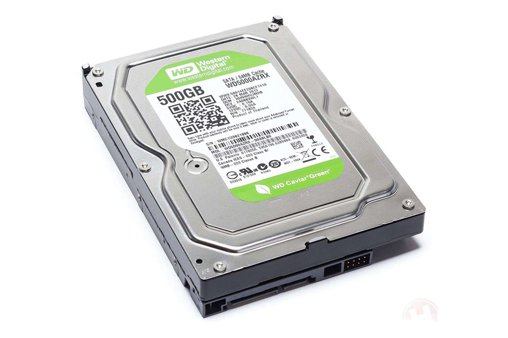 قیمت هارد وسترن دیجیتال Green WD5000AZRX ظرفیت 500 گیگابایت