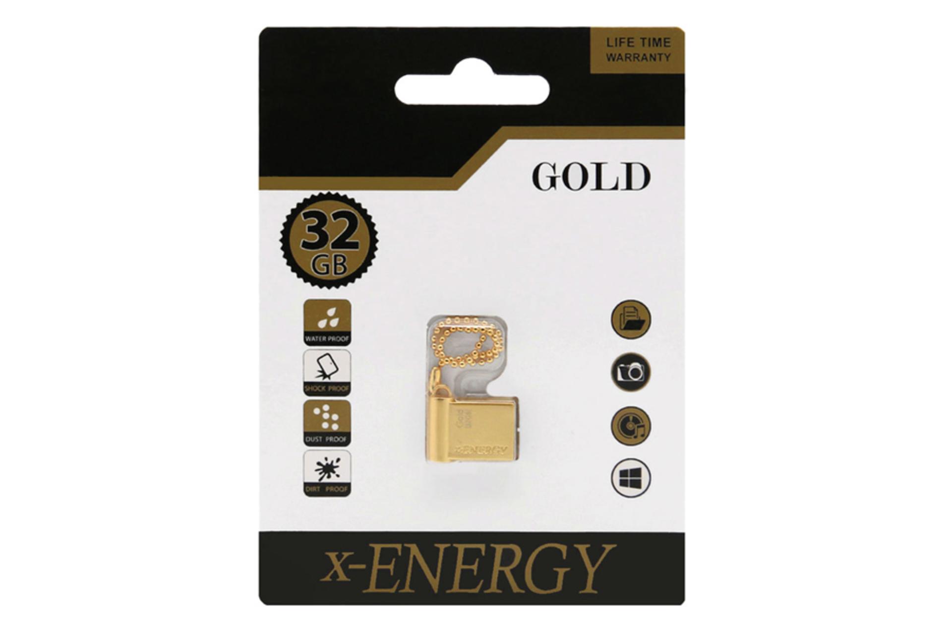 نمای جعبه ایکس انرژی مدل گلد ظرفیت 32 گیگابایت