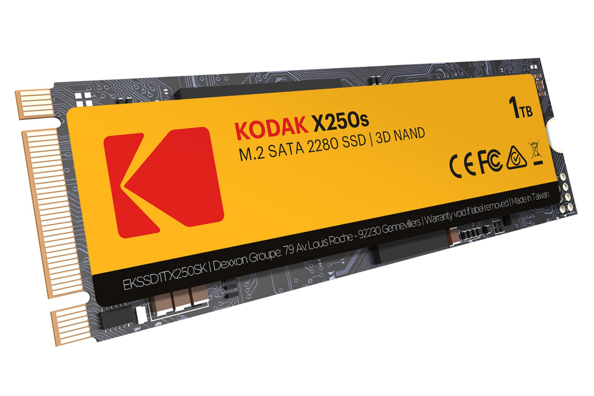 نمای جانبی SSD کداک X250s ظرفیت 1 ترابایت