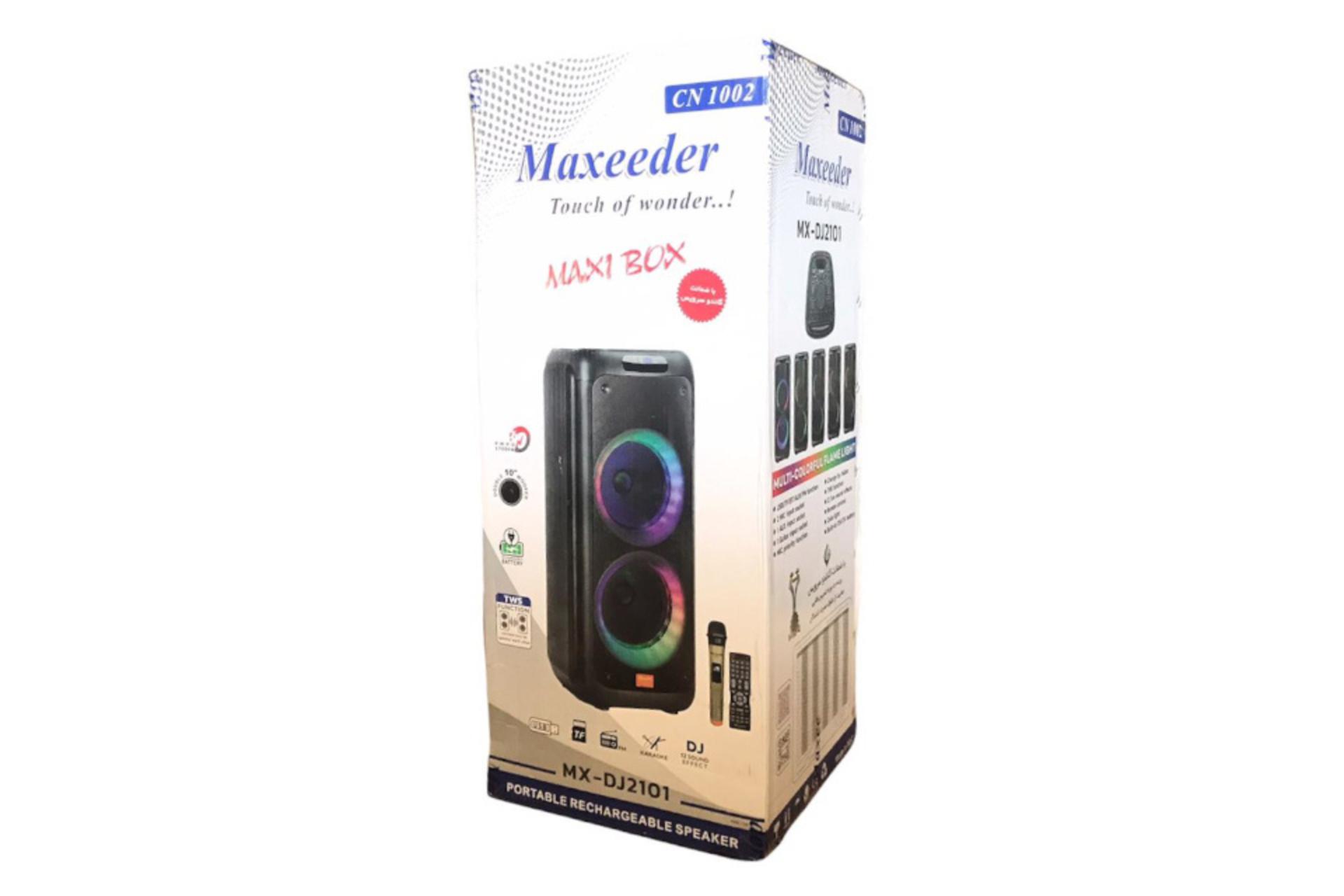 جعبه اسپیکر مکسیدر Maxeeder MX-DJ2101 CN1002