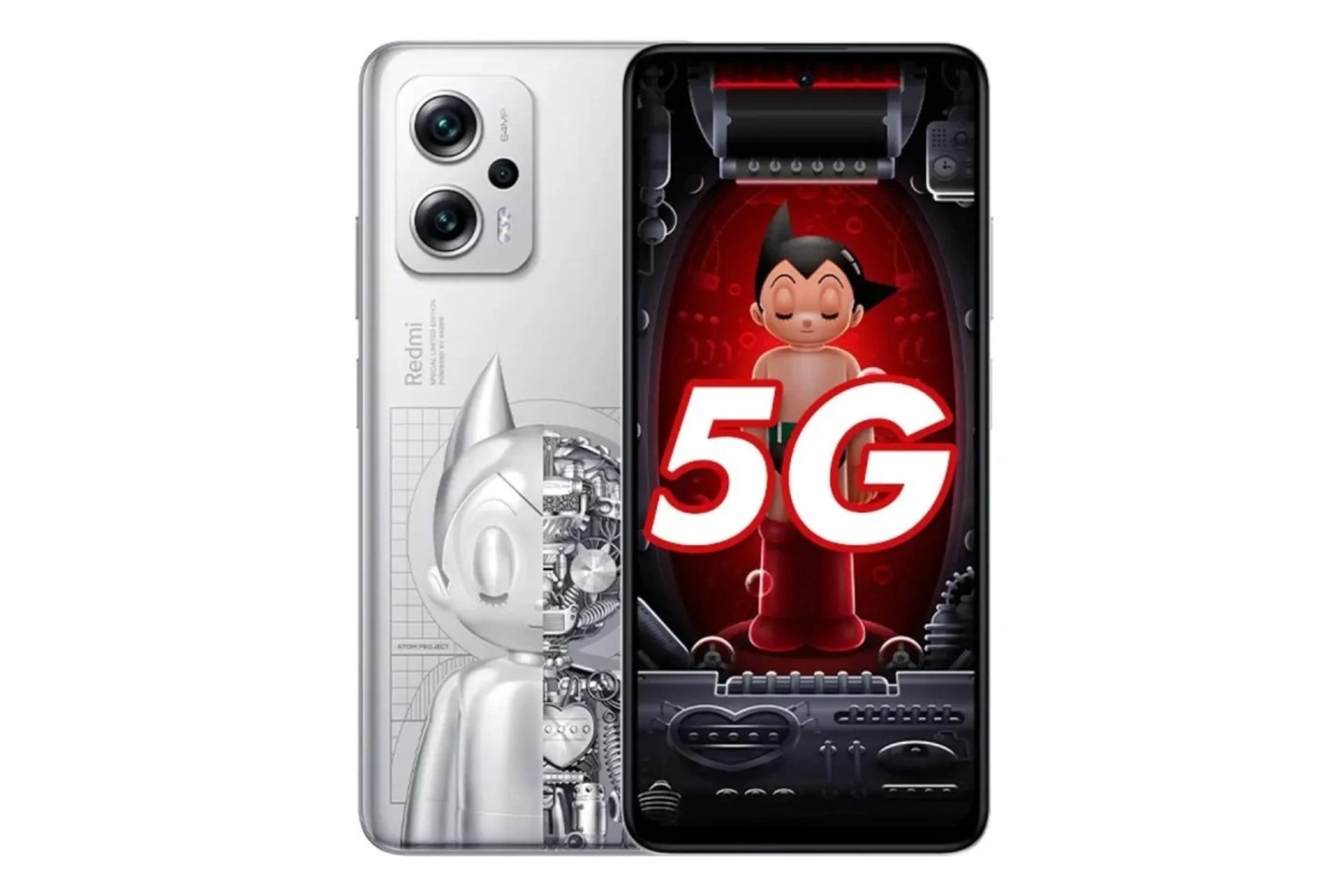 گوشی موبایل ردمی نوت 11 تی پرو پلاس شیائومی / Xiaomi Redmi Note 11T Pro Plus طرح Astro Boy
