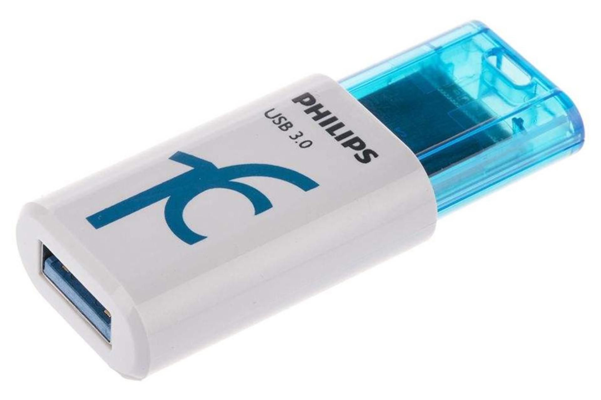 نمای چپ فلش مموری فیلیپس مدل Rain FM16FD155B ظرفیت 16 گیگابایت