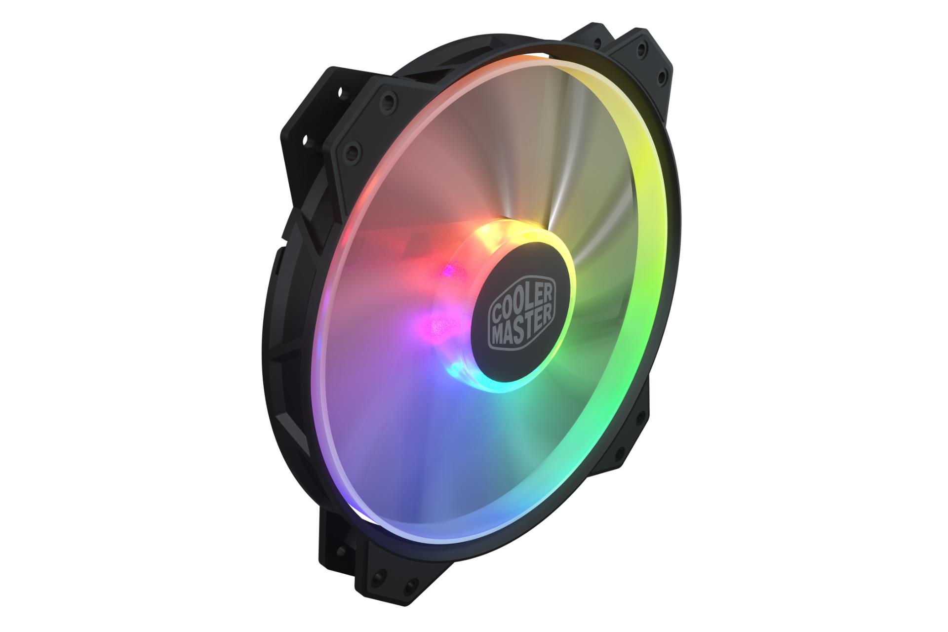 نمای چپ فن کیس کولر مستر MASTERFAN MF200R ARGB