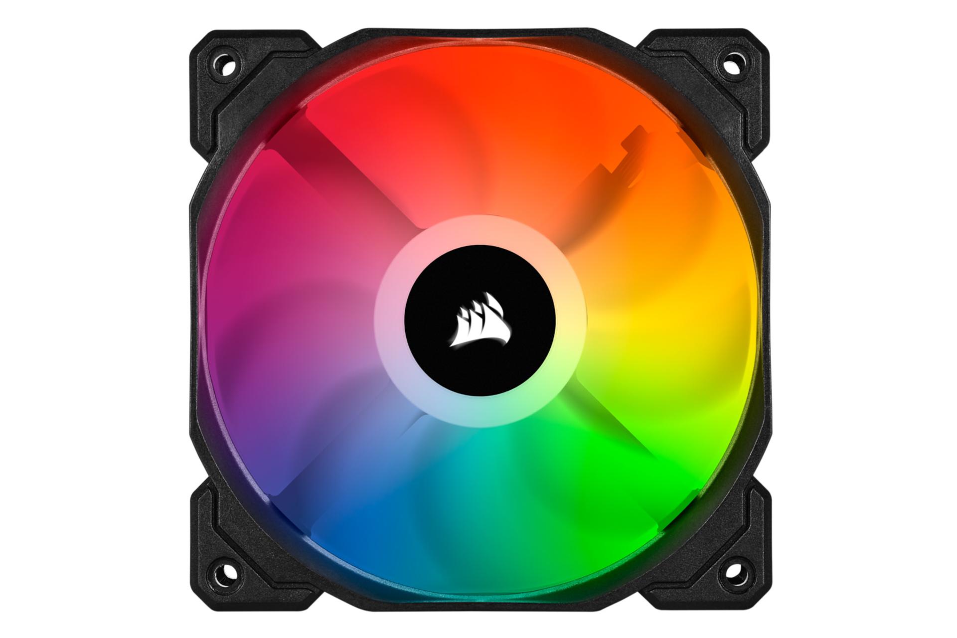نمای روبرو فن کیس کورسیر iCUE SP120 RGB PRO