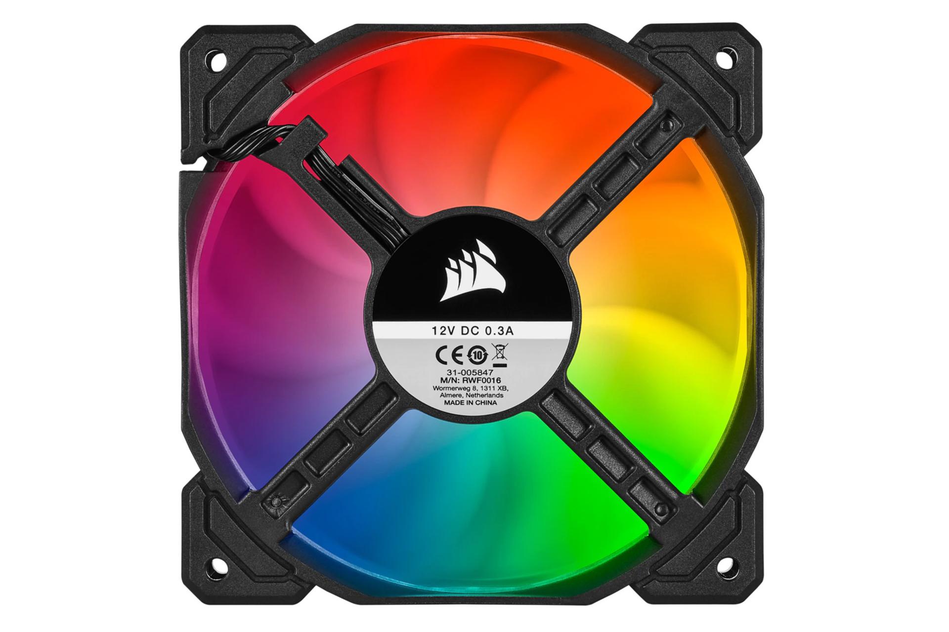 نمای پشت فن کیس کورسیر iCUE SP120 RGB PRO