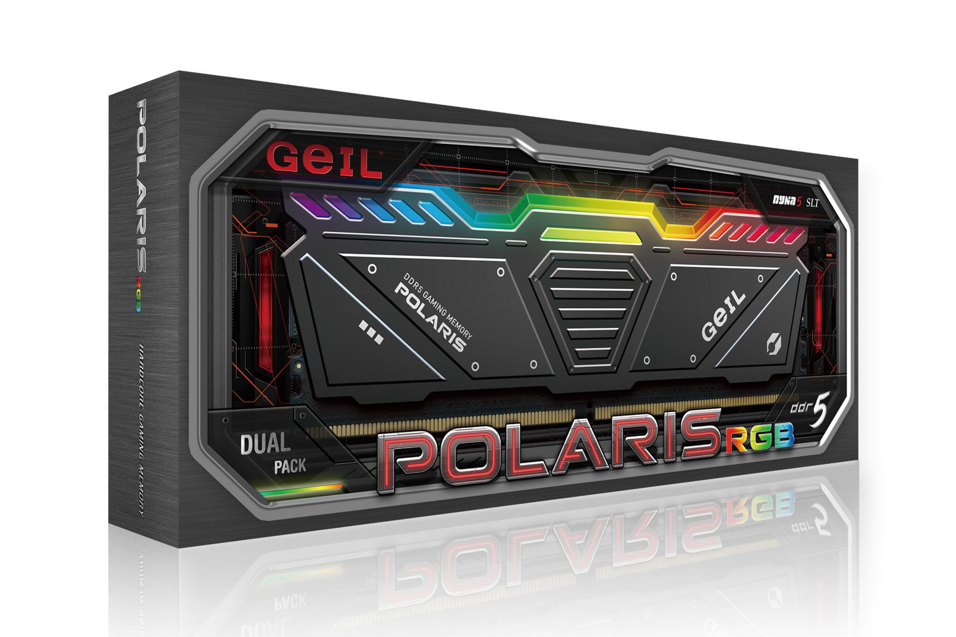 رم گیل Polaris ظرفیت 32 گیگابایت (2x16) از نوع DDR4-4800 بسته بندی
