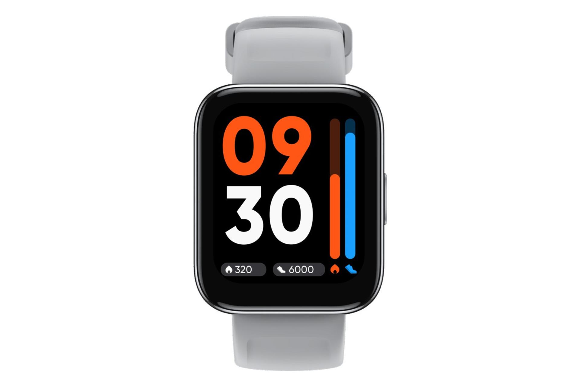 نمای روبرو Realme Watch 3 / پوشیدنی ریلمی واچ 3 خاکستری