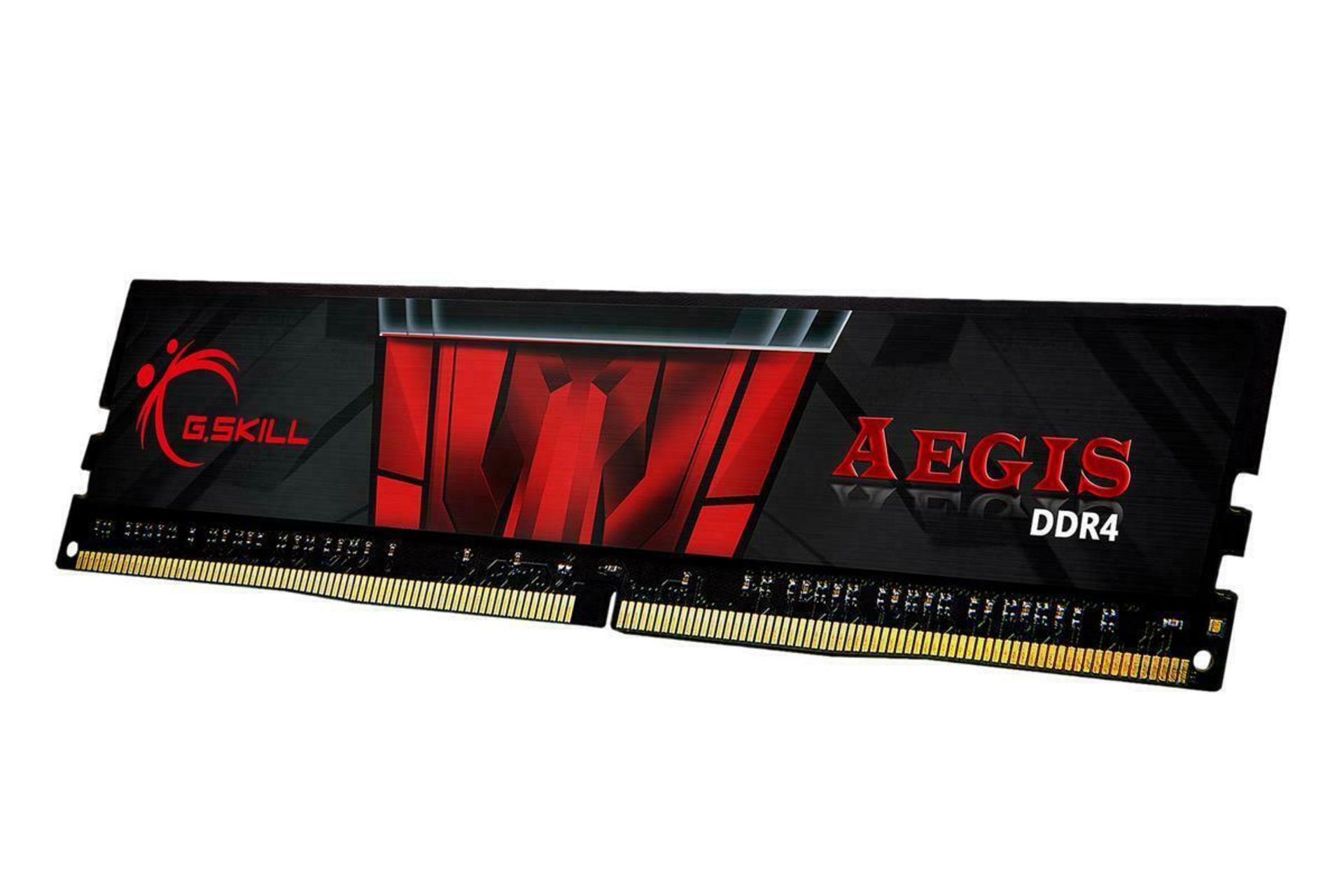 نمای کنار رم جی اسکیل Aegis ظرفیت 16 گیگابایت از نوع DDR4-3000