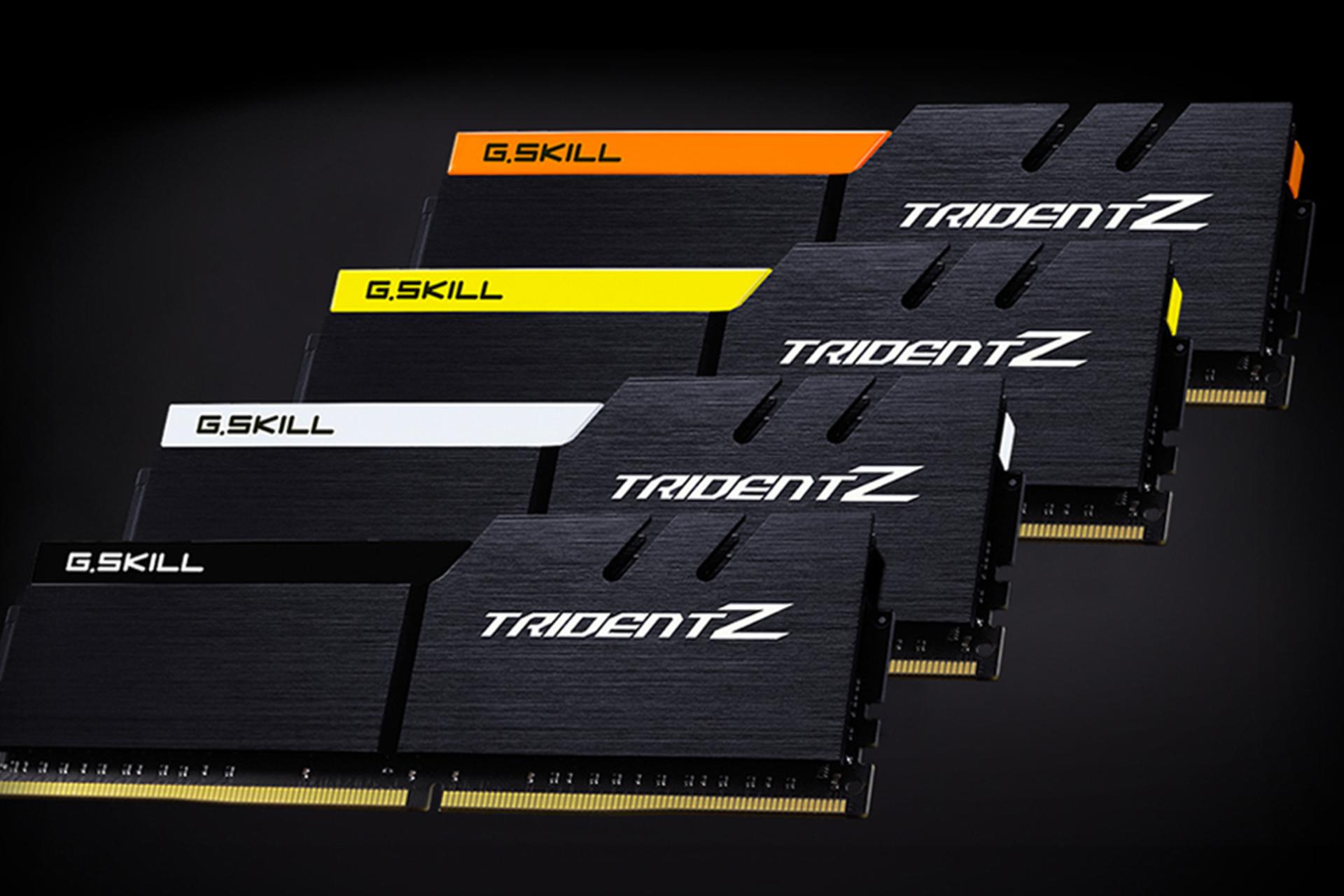 نمای جلو رم جی اسکیل Trident Z ظرفیت 16 گیگابایت (2x8) از نوع DDR4-3400