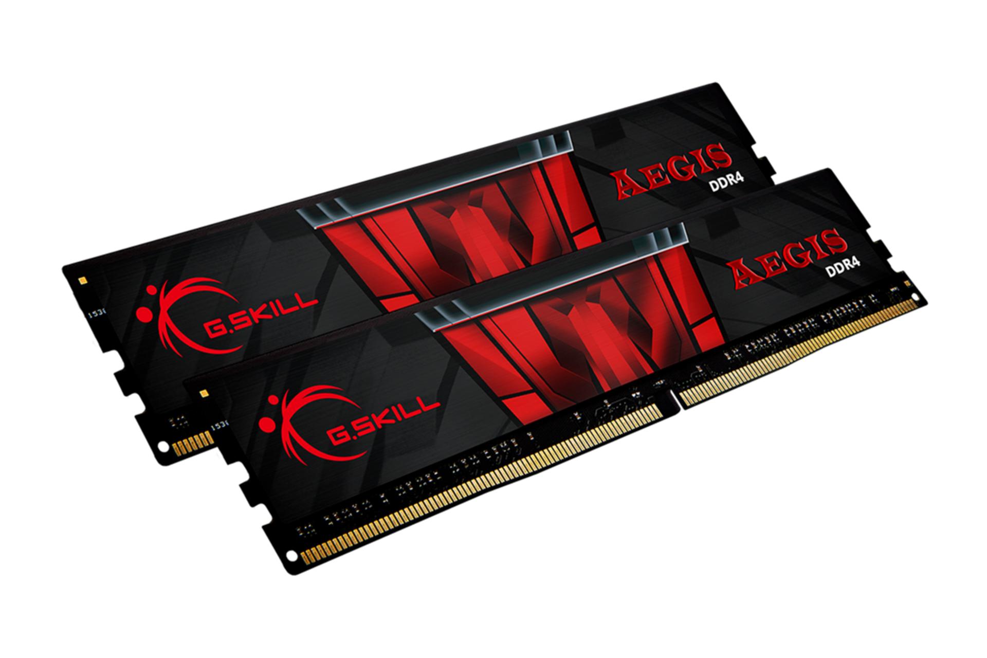 نمای کناری رم جی اسکیل Aegis ظرفیت 16 گیگابایت (2x8) از نوع DDR4-2400