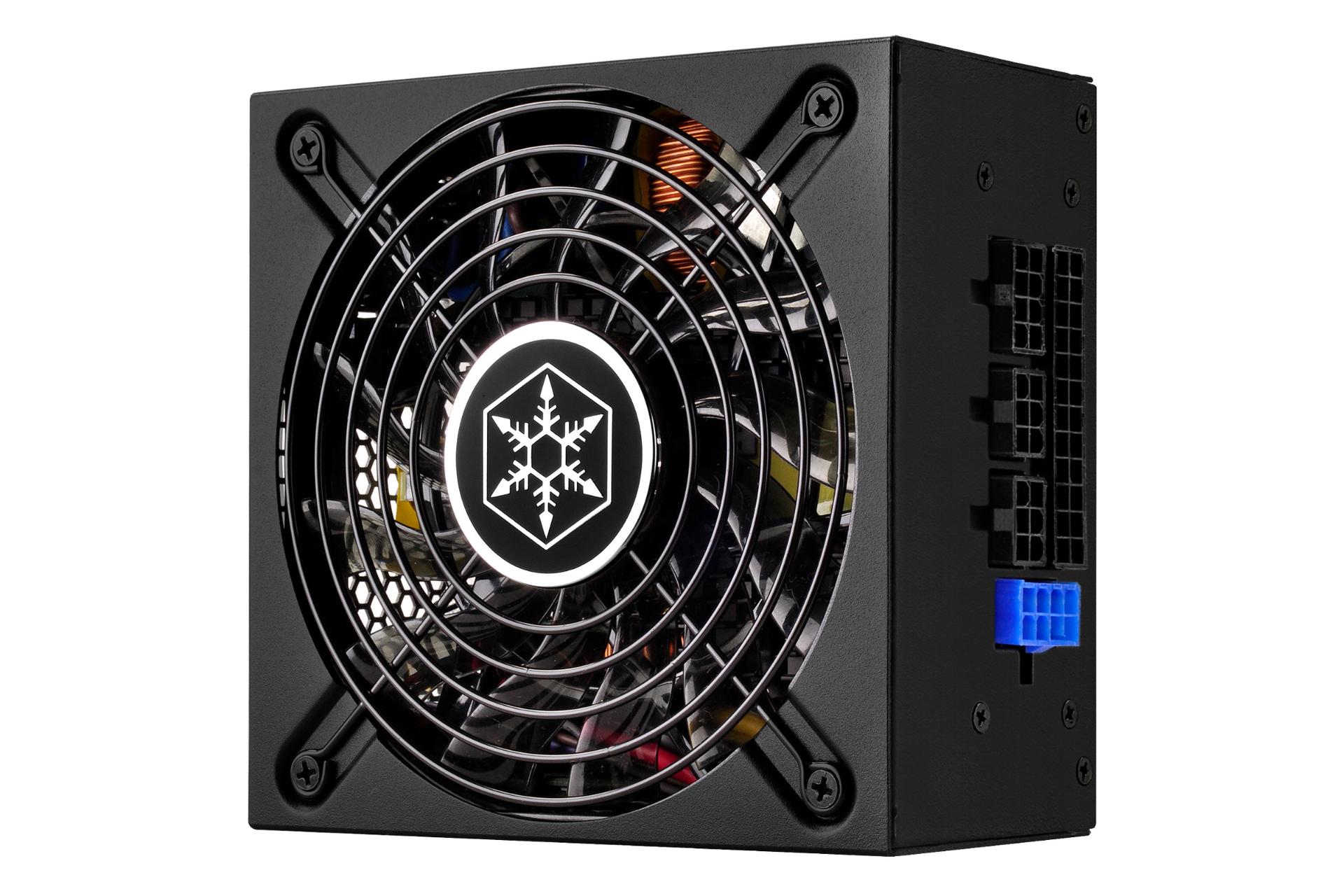 نمای ایستاده پاور کامپیوتر سیلور استون SX500-LG V2.1 با توان 500 وات