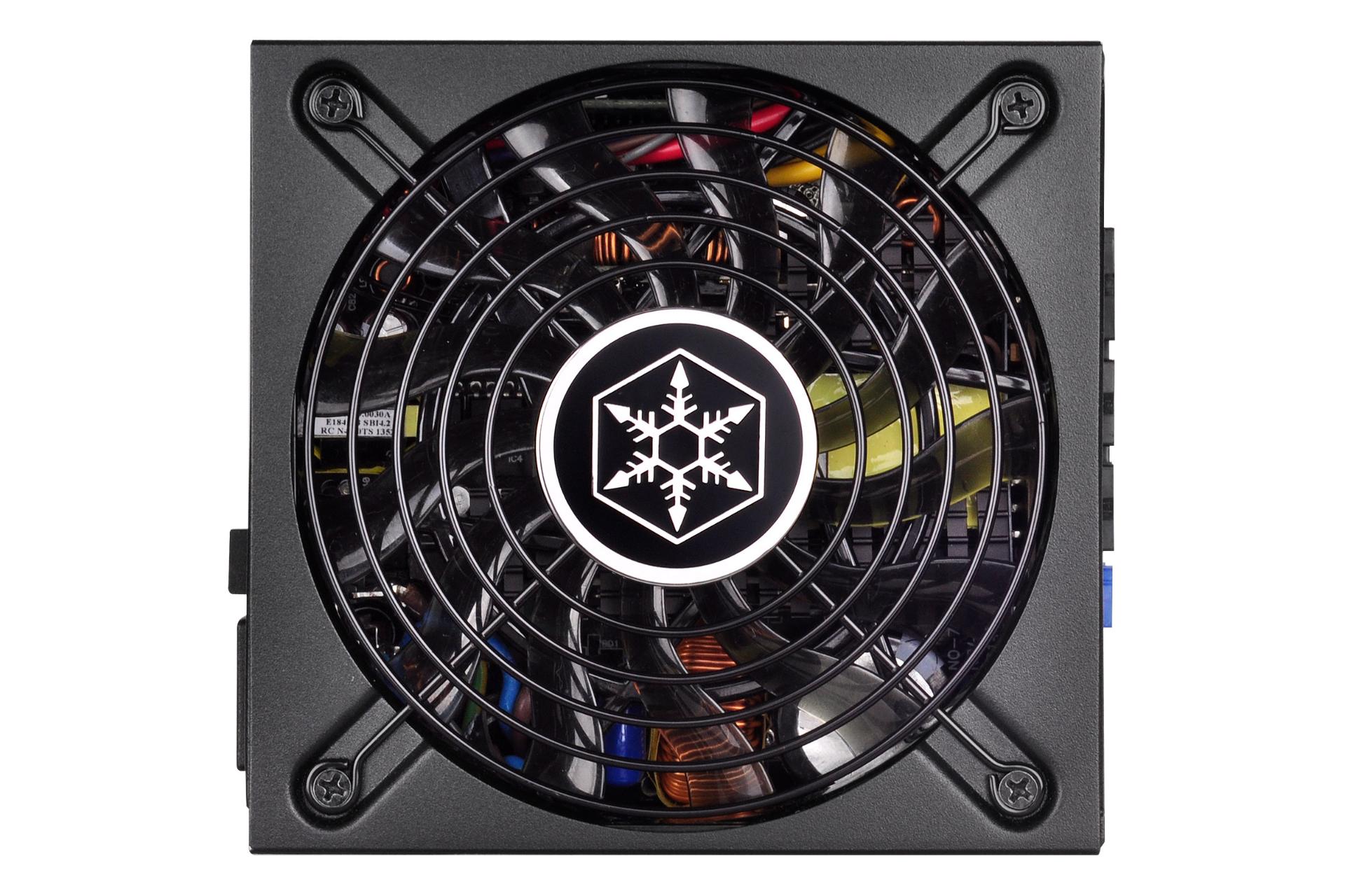 نمای فن پاور کامپیوتر سیلور استون SX500-LG V2.1 با توان 500 وات