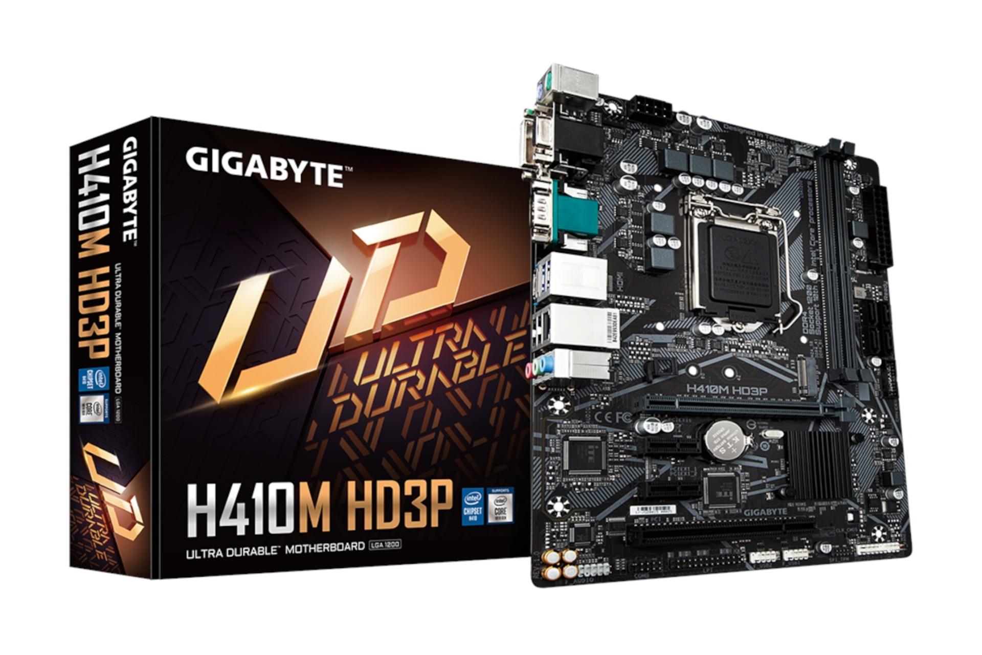 جعبه مادربرد گیگابایت GIGABYTE H410M HD3P (rev. 1.x)