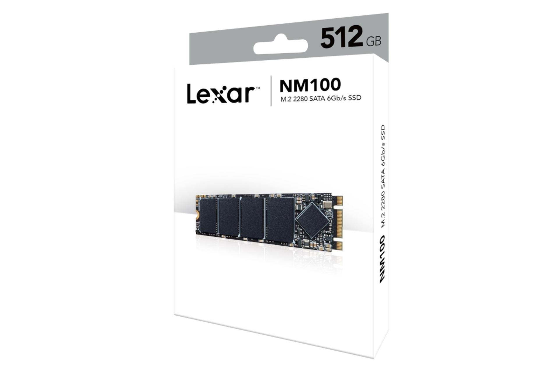 جعبه SSD لکسار Lexar NM100 SATA M.2 512GB ظرفیت 512 گیگابایت