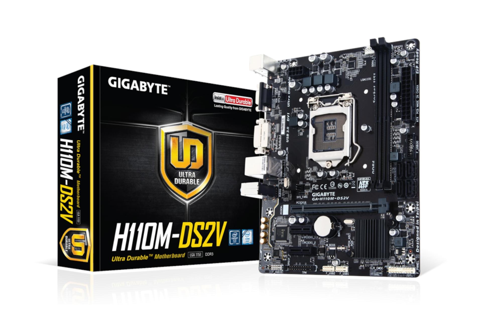 جعبه مادربرد گیگابایت GIGABYTE GA-H110M-DS2V (rev. 1.0)
