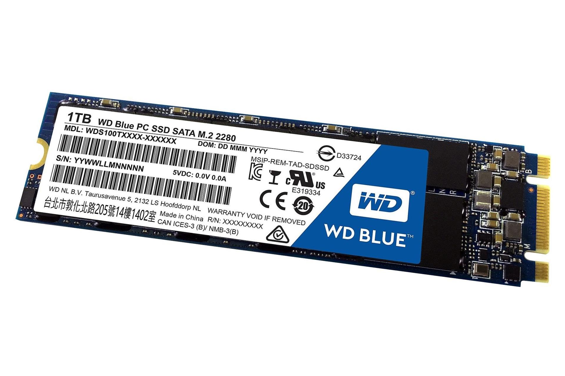 SSD وسترن دیجیتال Western Digital Blue WDS100T1B0B SATA M.2 1TB ظرفیت 1 ترابایت