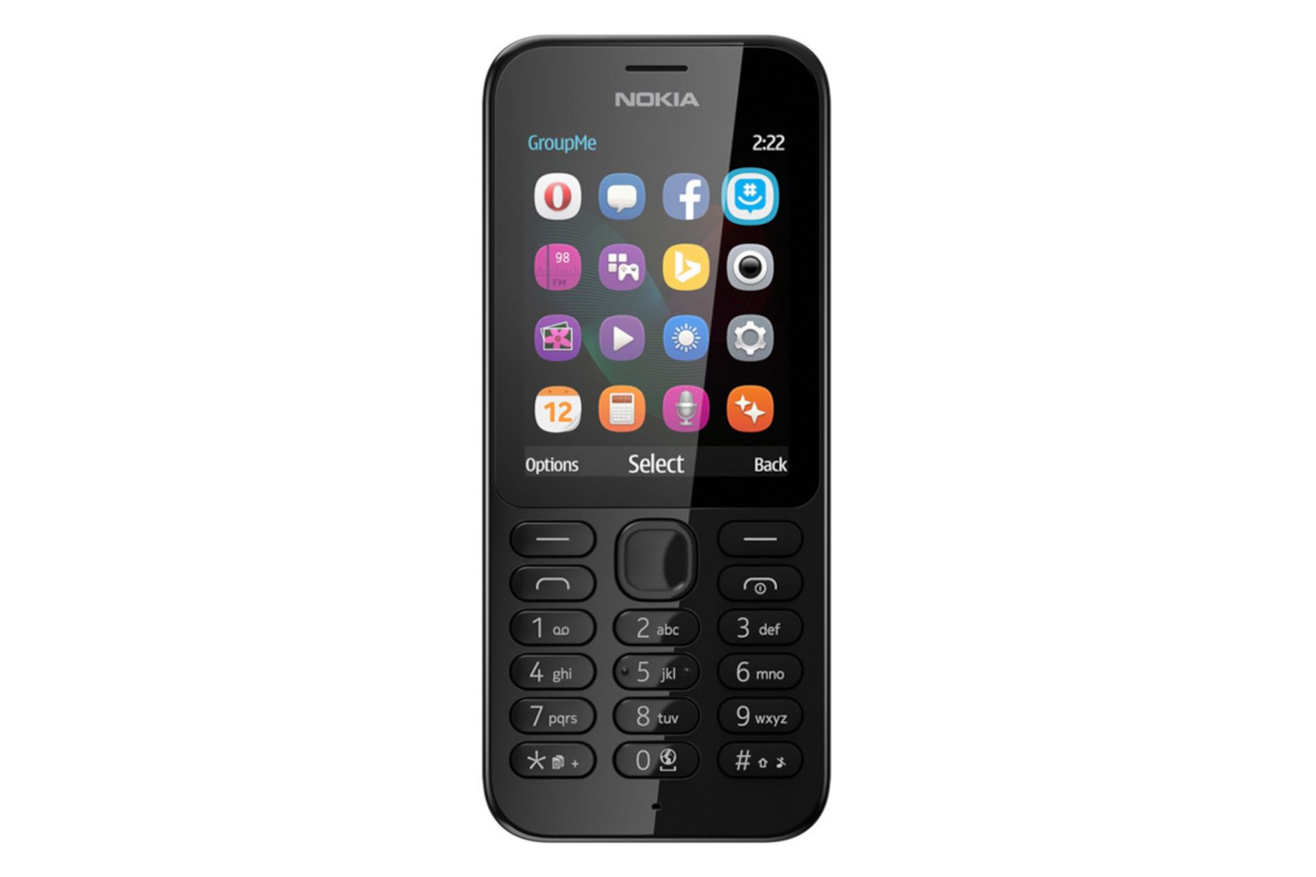 پنل جلو Nokia 222 / گوشی موبایل نوکیا 222 مشکی