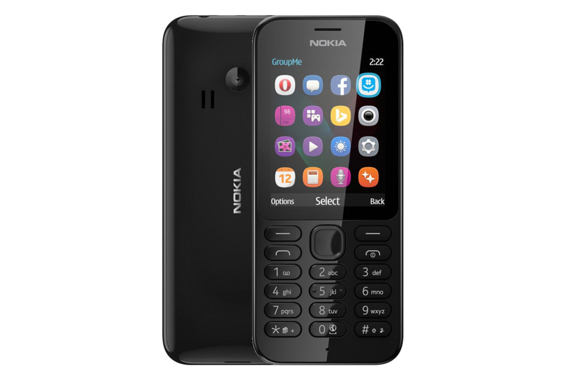 Nokia 222 / گوشی موبایل نوکیا 222 مشکی