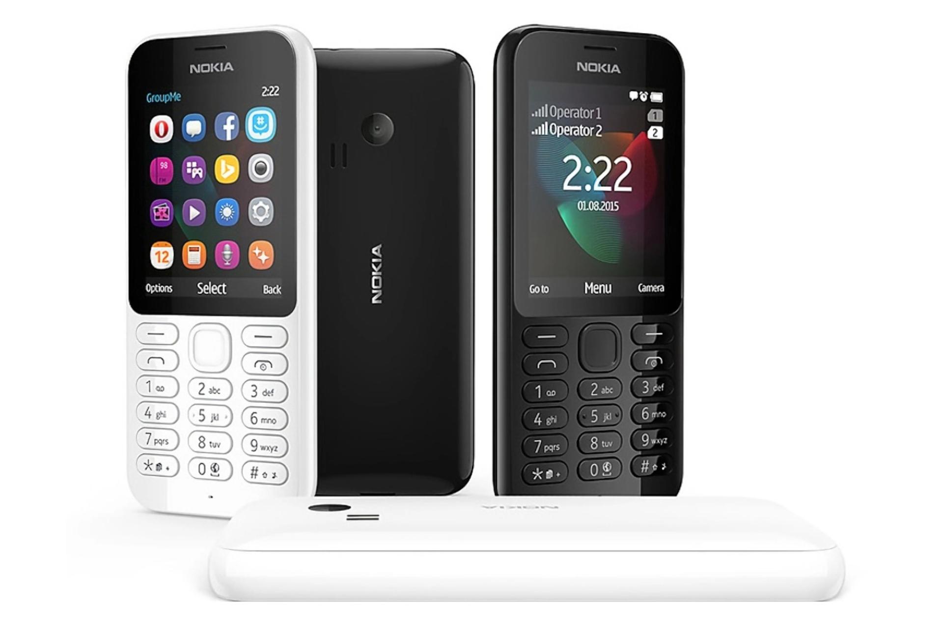 رنگ های مختلف Nokia 222 / گوشی موبایل نوکیا 222