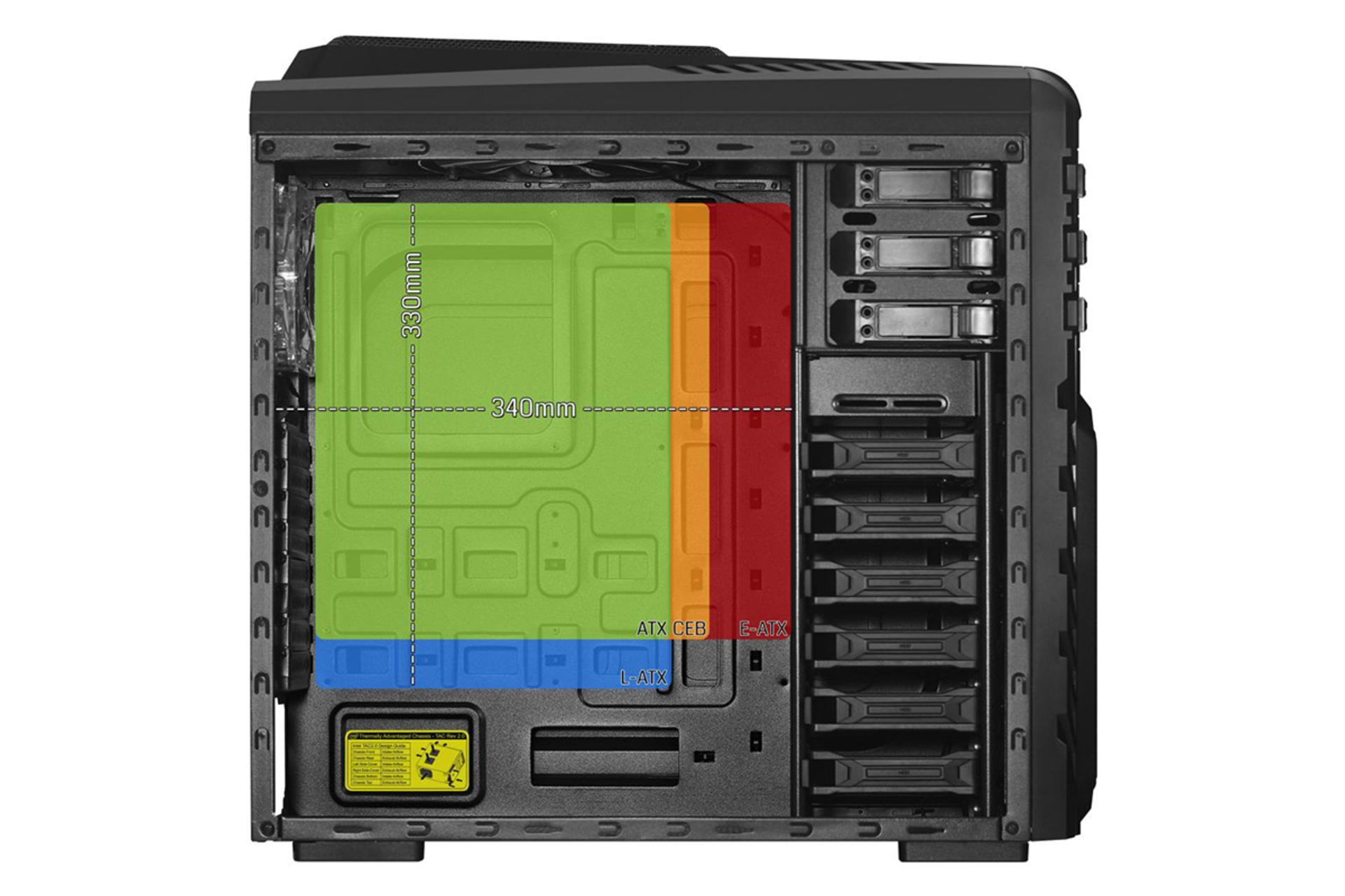 نمای سمت چپ کیس کامپیوتر گرین X3 Plus Viper