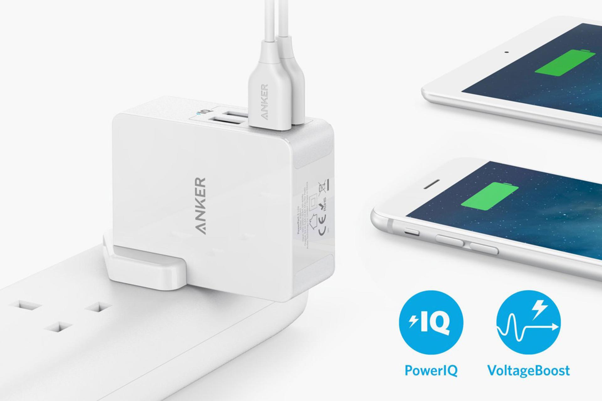 سرعت شارژ شارژر انکر PowerPort 4 Lite