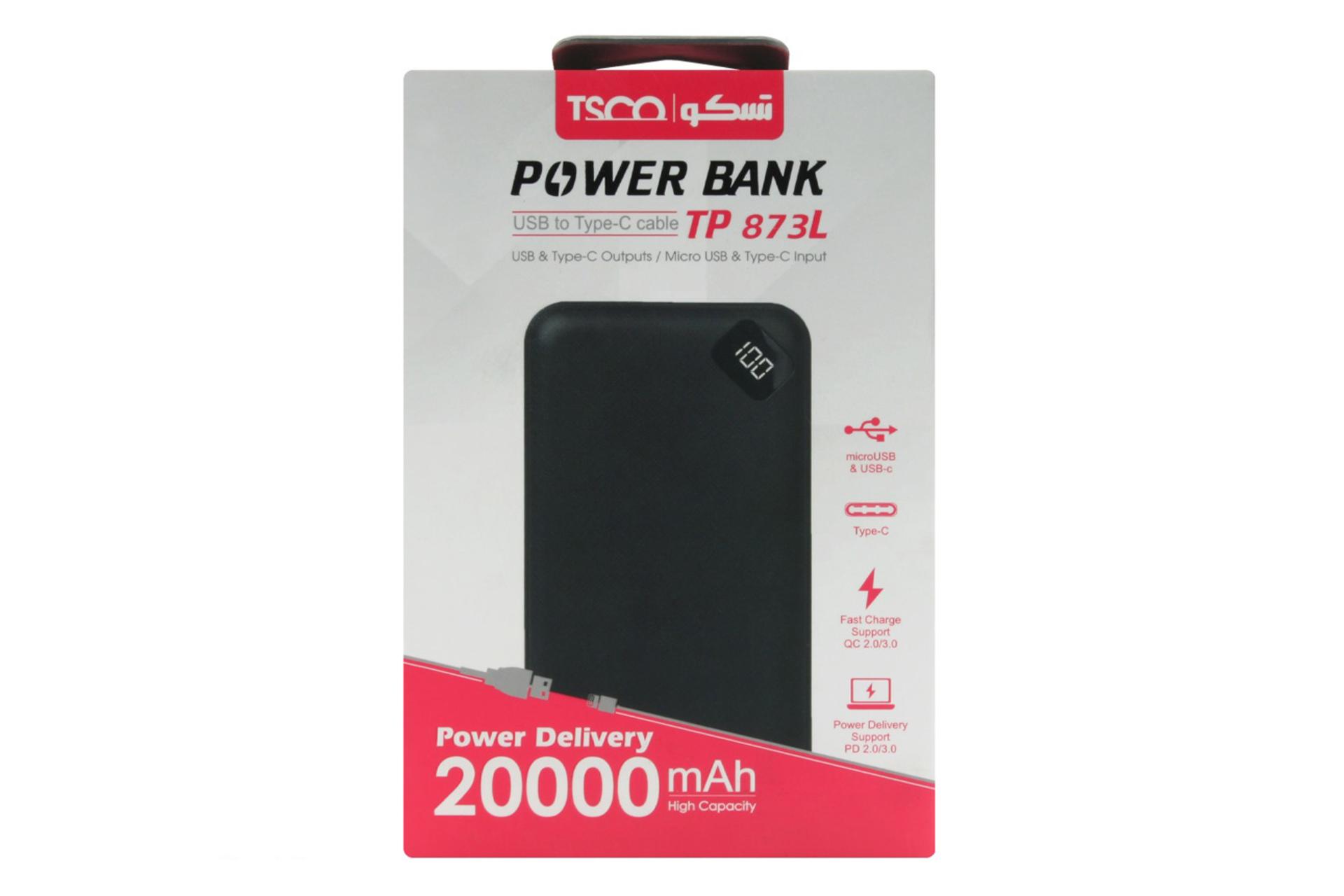 جعبه پاور بانک تسکو TP 873L