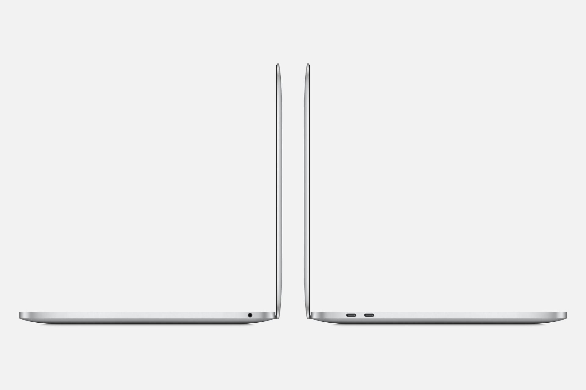 نمای جانبی مک بوک پرو ام 2 اپل / Apple MacBook Pro M2 نقره ای