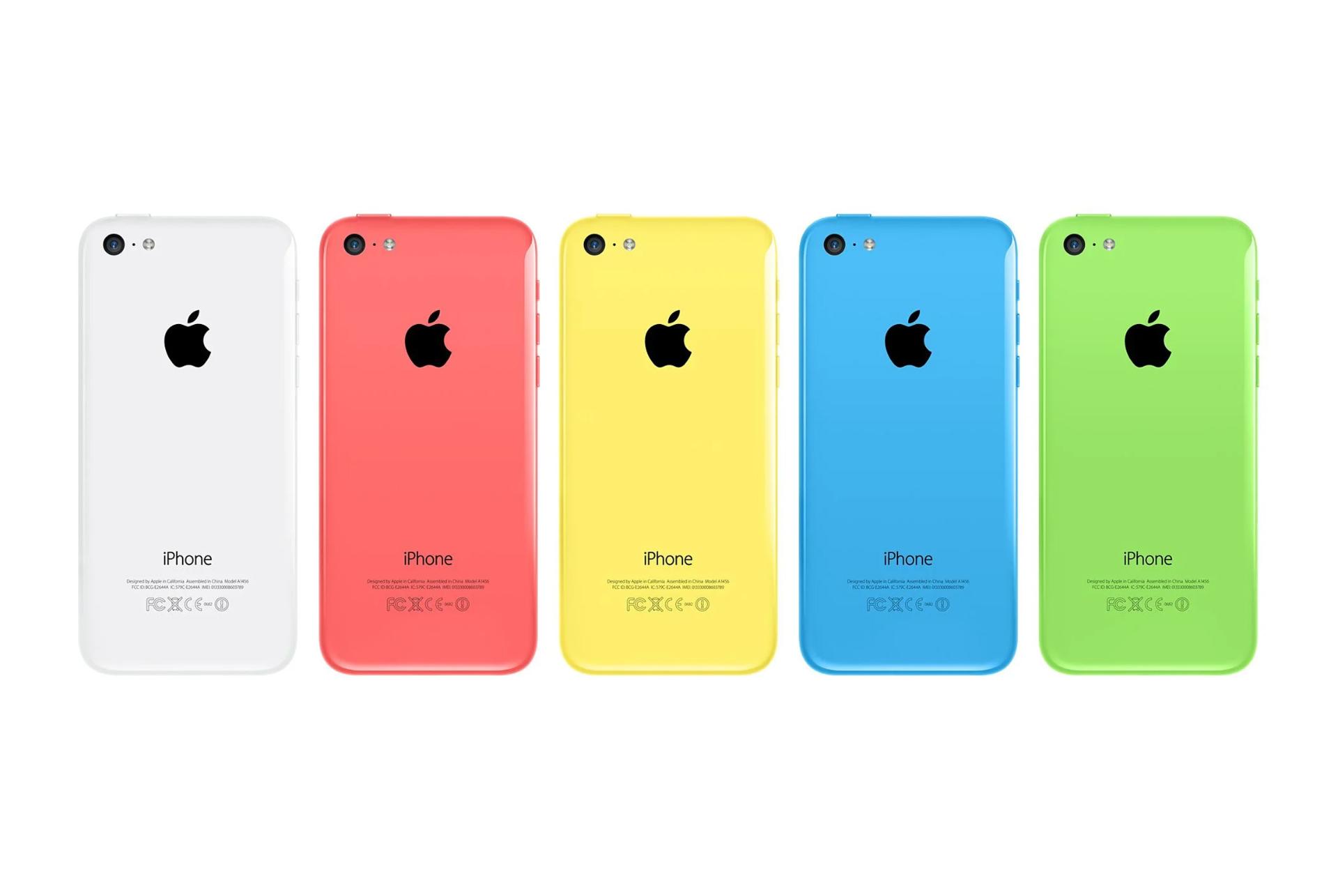رنگهای آیفون 5c اپل Apple iPhone 5c