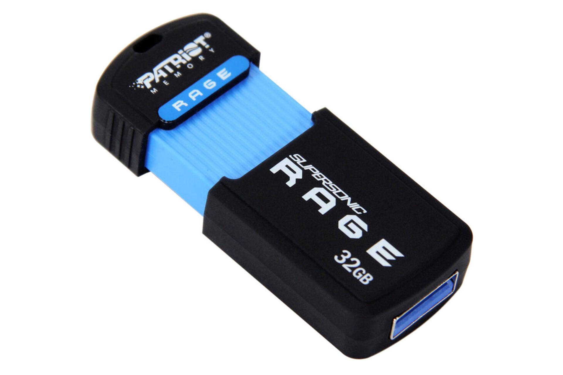 نمای جانبی فلش مموری پاتریوت مدل Supersonic Rage Series USB 3.0 ظرفیت 32 گیگابایت