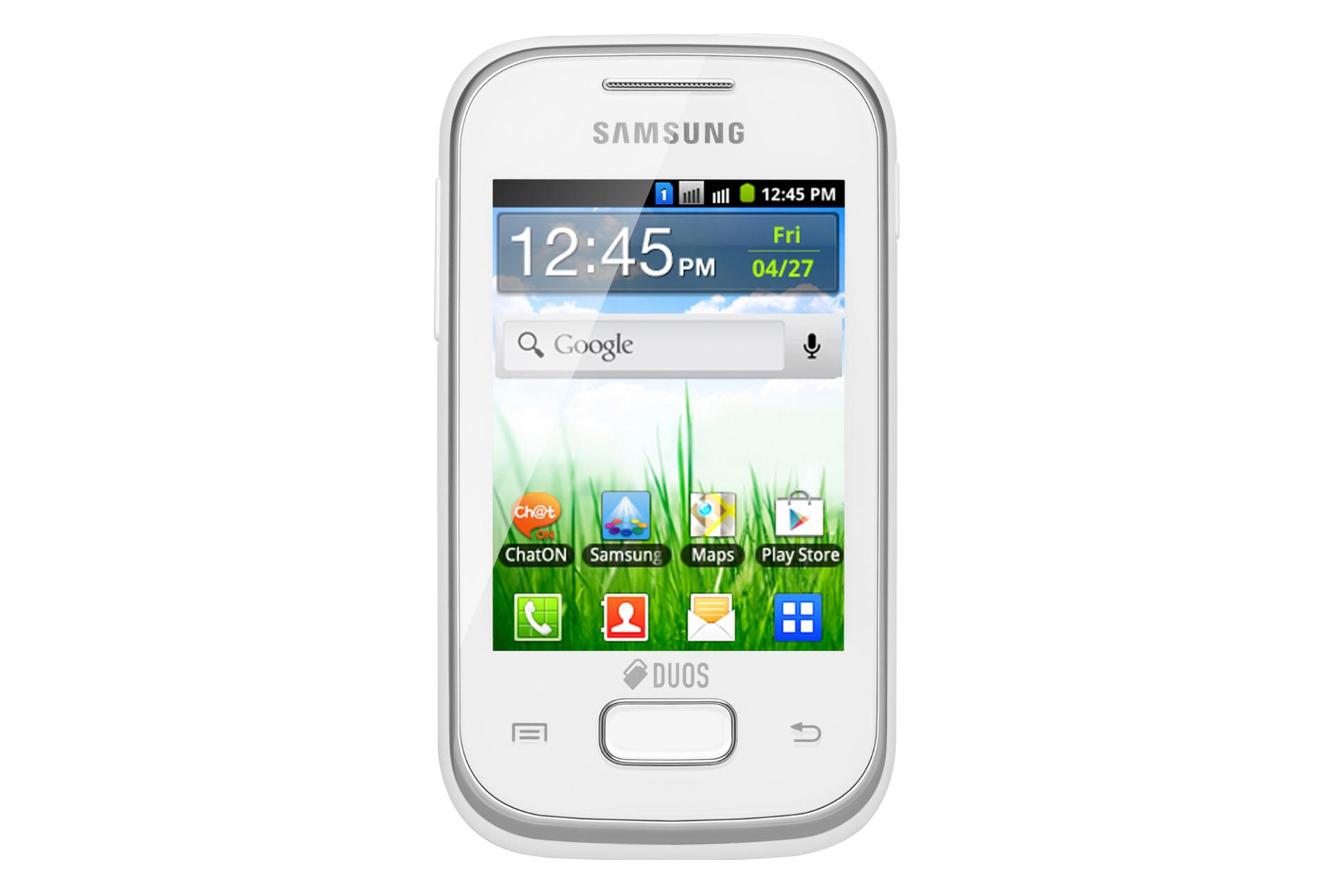 گلکسی پاکت S5302 سامسونگ دو سیم‌کارته سفید Samsung Galaxy Pocket Duos S5302