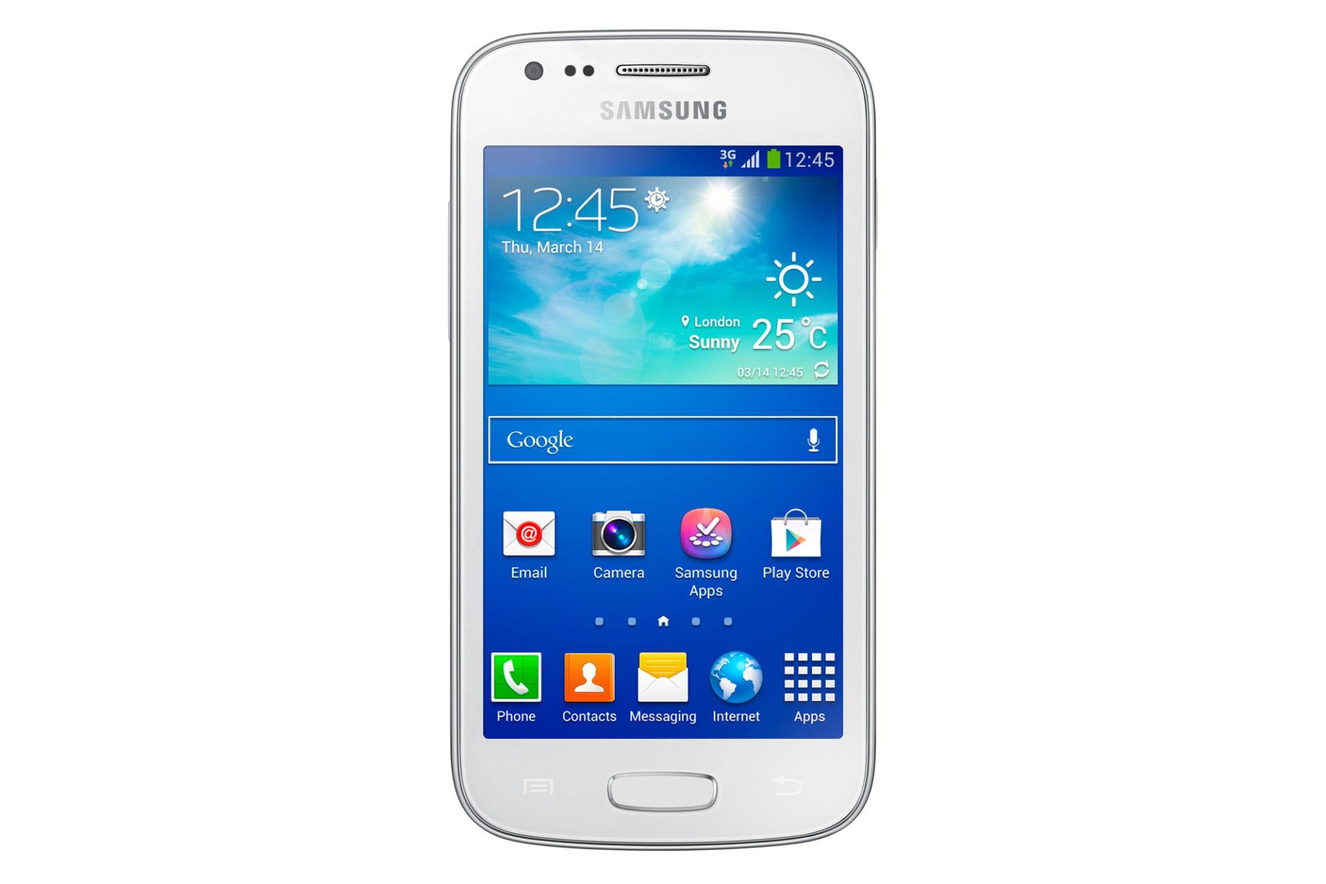 گلکسی ایس 3 سامسونگ نمای جلو Samsung Galaxy Ace 3