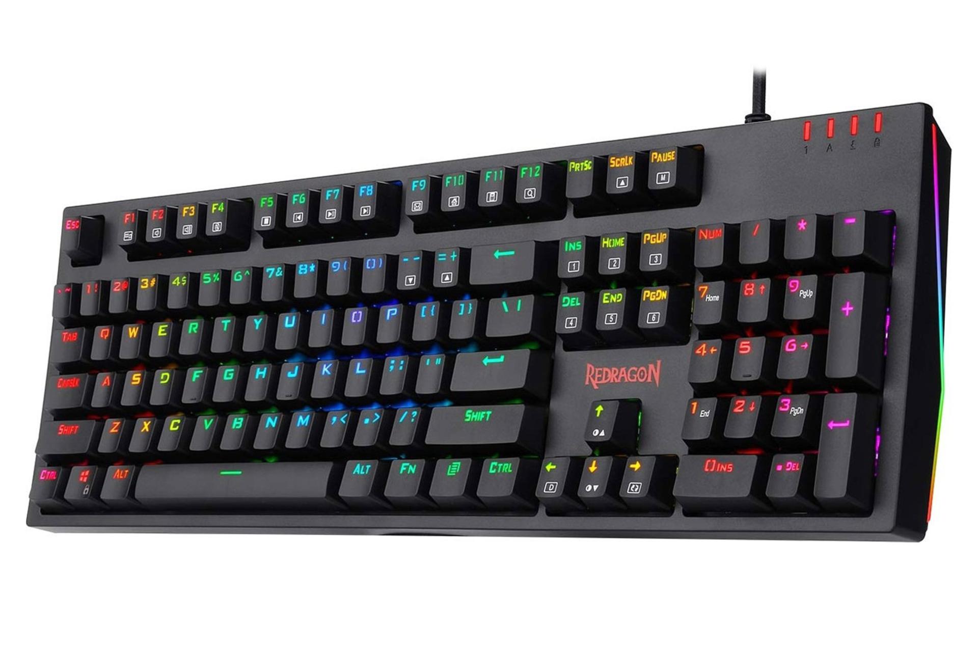 نمای راست کیبورد ردراگون AMSA K592 PRO RGB