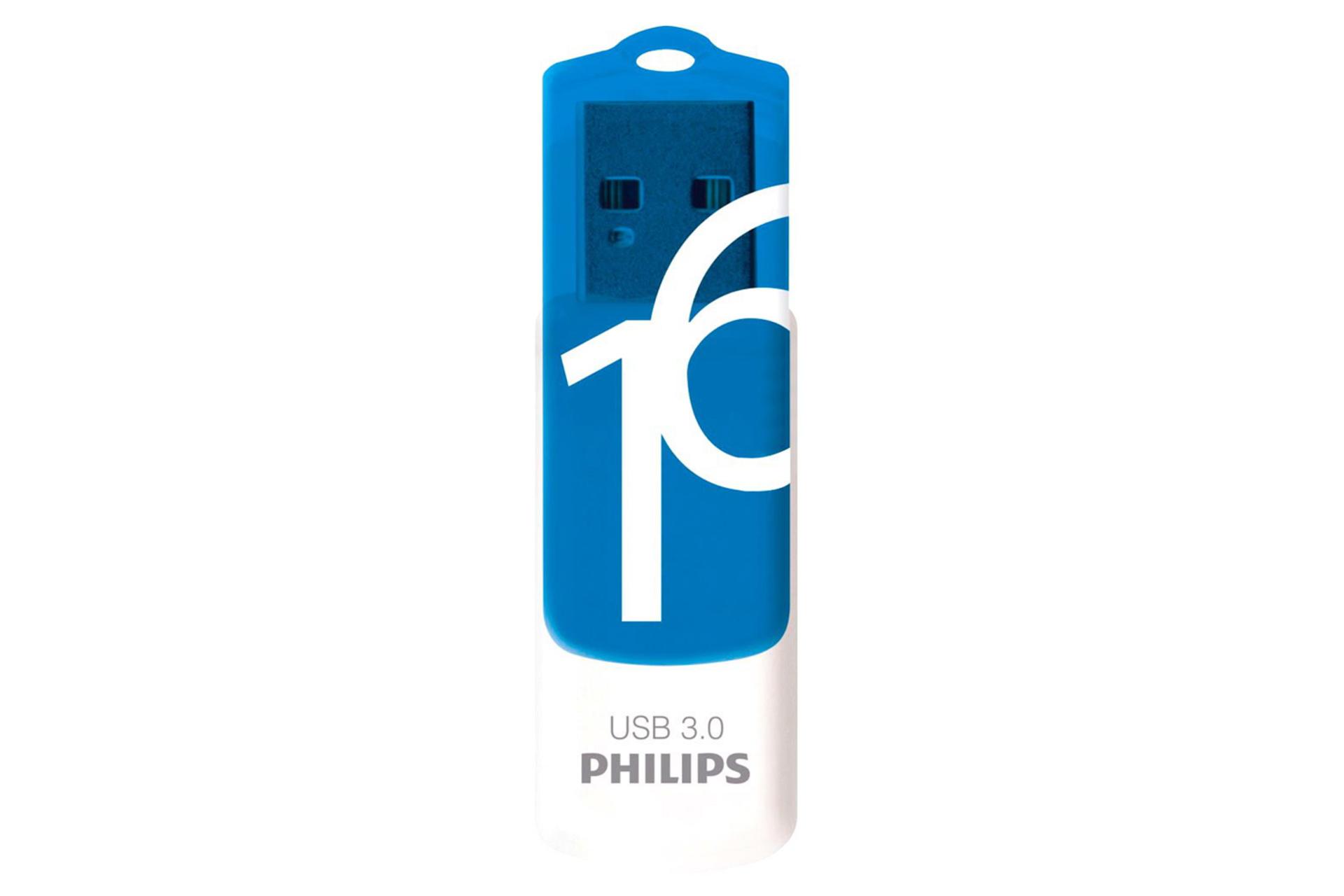 نمای روبرو فلش مموری فیلیپس مدل Vivid FM16FD00B USB 3.0 ظرفیت 16 گیگابایت