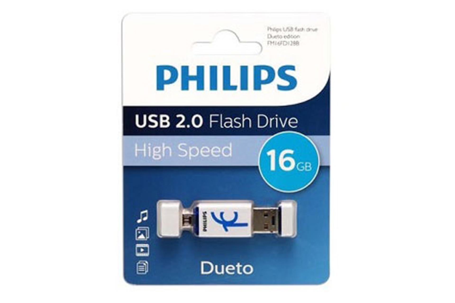 جعبه فلش مموری فیلیپس مدل Dueto OTG ظرفیت 16 گیگابایت