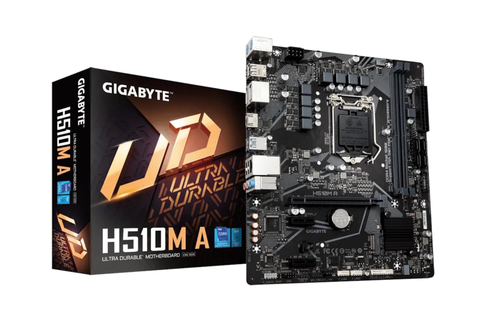 جعبه مادربرد گیگابایت GIGABYTE H510M A (rev. 1.0)