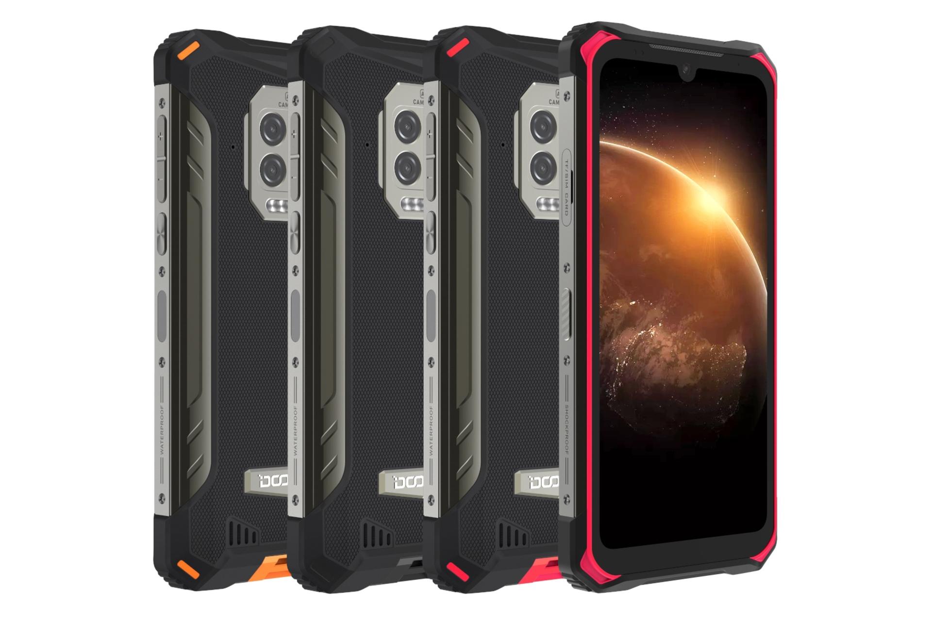 رنگ های مختلف گوشی موبایل دوجی Doogee S86