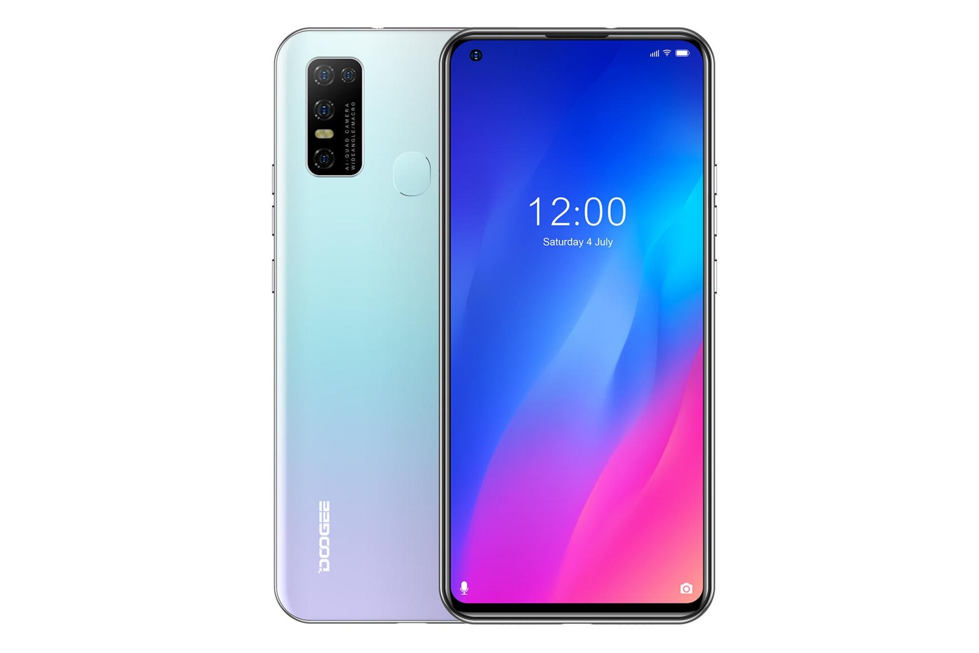 گوشی موبایل دوجی Doogee N30 آبی روشن