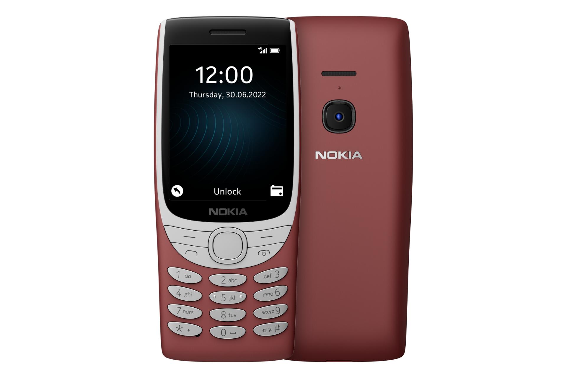 مرجع متخصصين ايران موبايل موبايل نوكيا Nokia 8210 4G قرمز