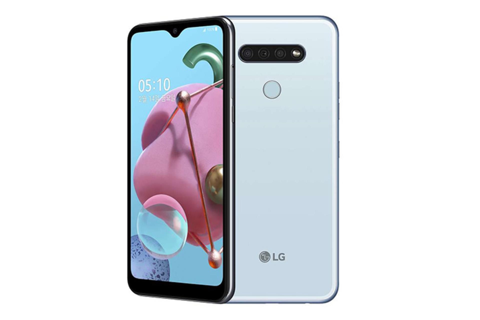 گوشی کیو 51 ال جی نمای جلو وپشت - دوربین ها و سنسور اثرانگشت