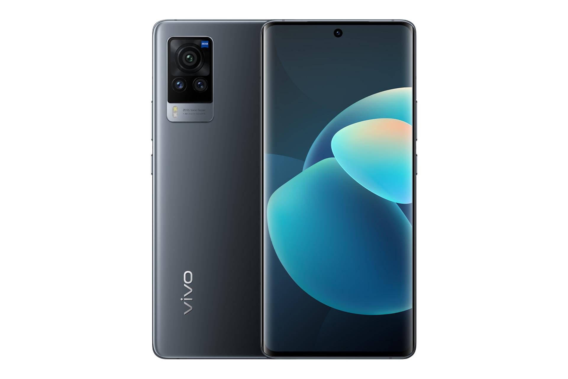 نمای پشت و جلو موبایل ایکس 60 پرو ویوو رنگ مشکی