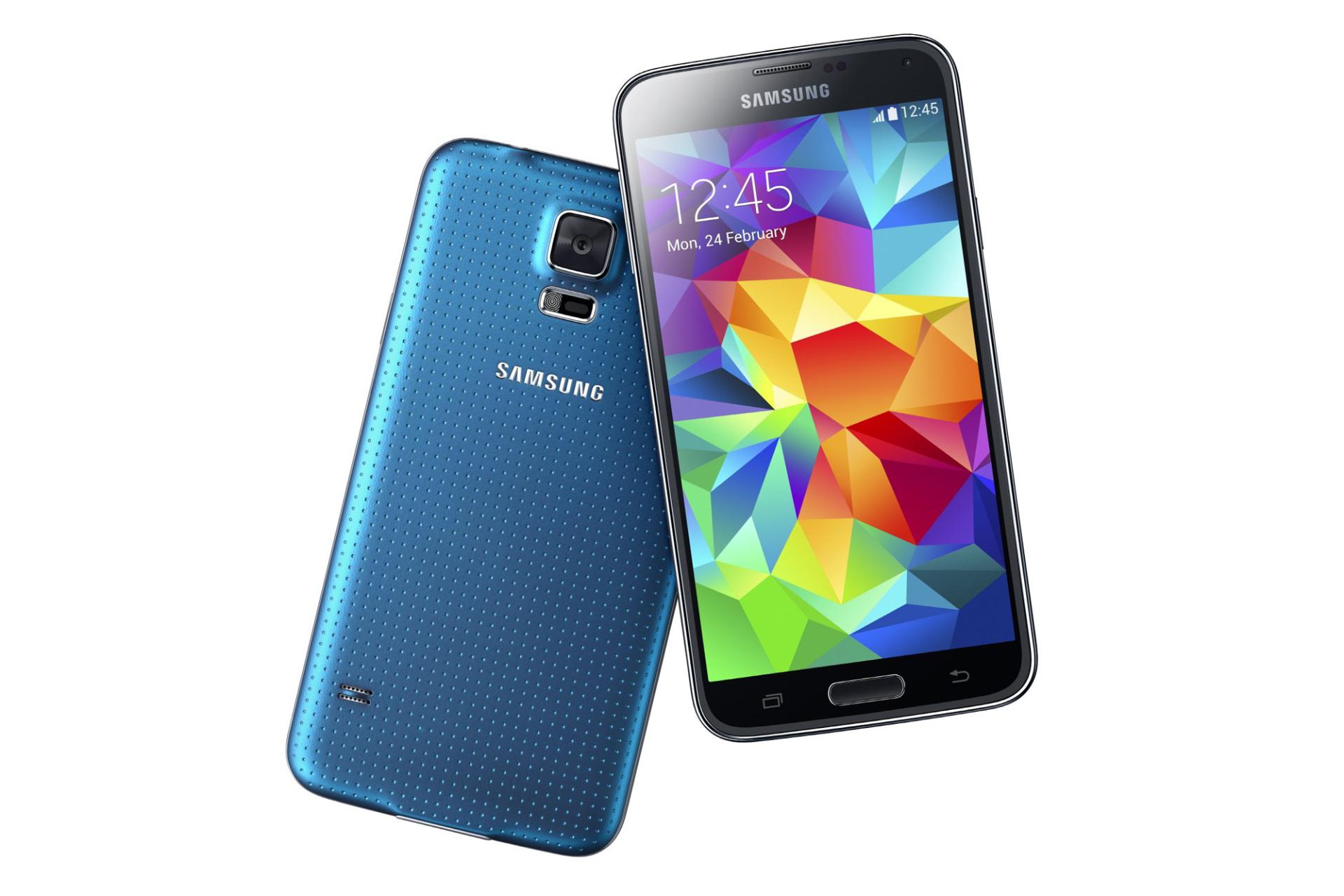 گلکسی اس 5 دو سیم‌کارته سامسونگ آبی Samsung Galaxy S5 Duos