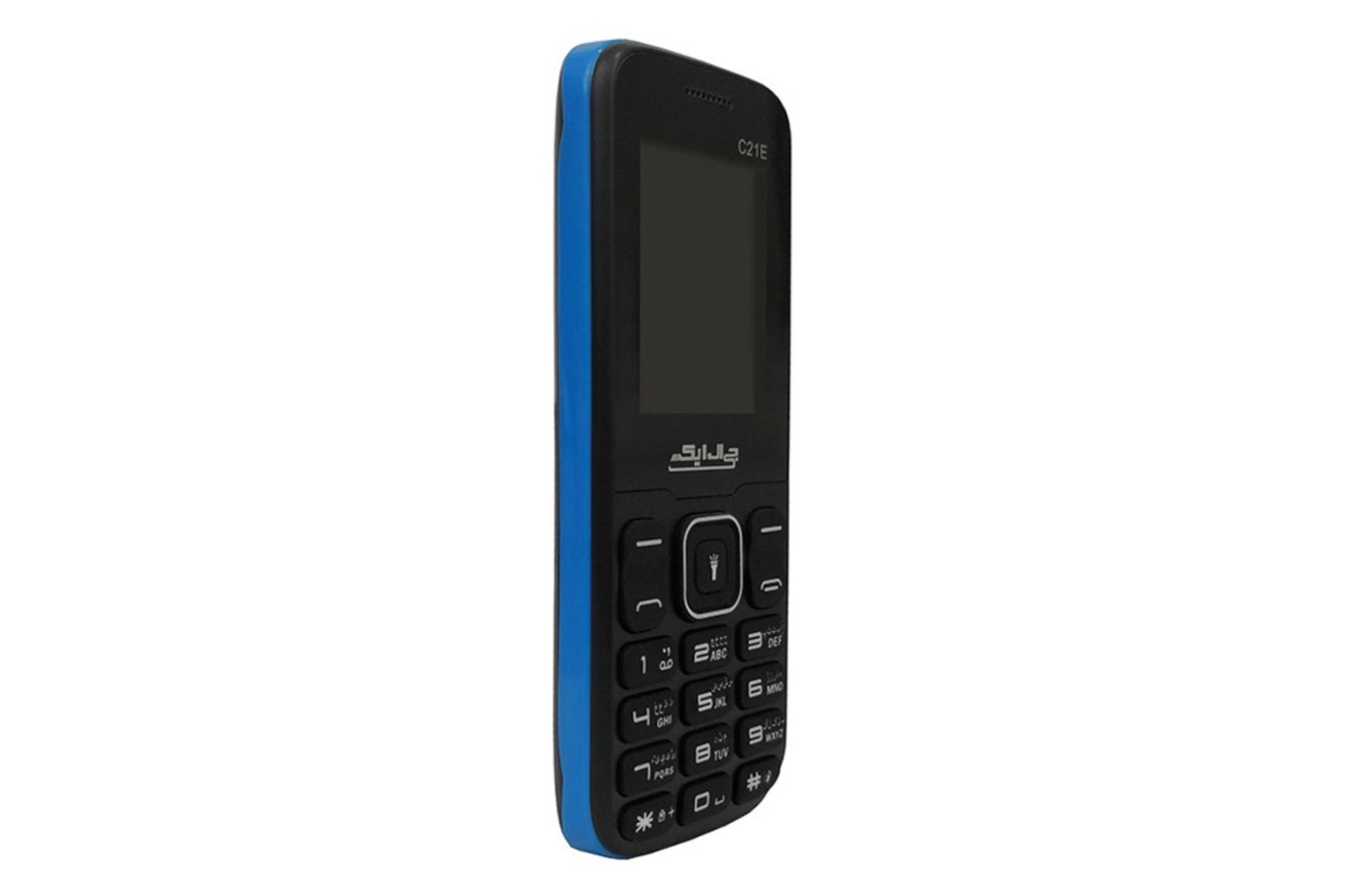 نمای جانبی GLX C21E / گوشی موبایل جی ال ایکس C21E آبی