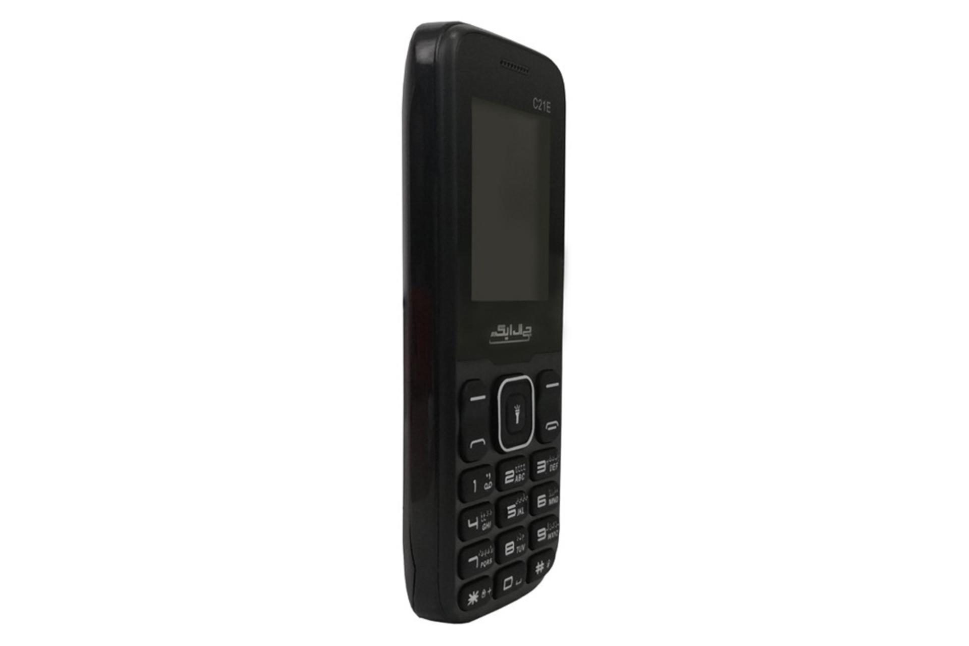 نمای جانبی GLX C21E / گوشی موبایل جی ال ایکس C21E مشکی